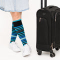 Stripe Cotton Blue Energy Socks